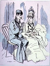 Aux Champs-Élysées, Illustration from Les Parisiennes