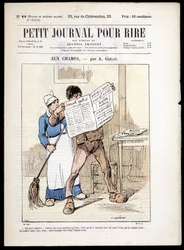 Man reading a newspaper
