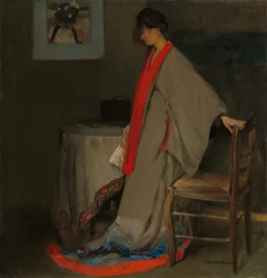 Young Woman in Kimono