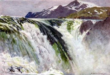 Stora Sjofallet, Great Lake Falls, Saltoluokta