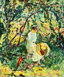 Woman in a Garden
