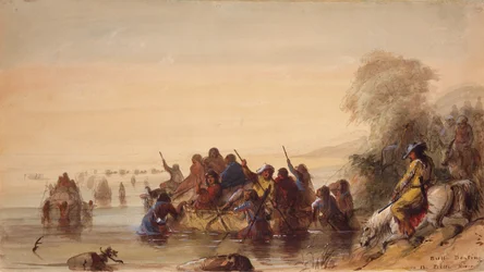 Bull Boating on the Platte River