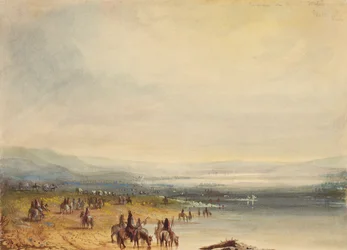 Caravan on Platte River, c.1837