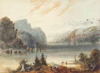 Chain Lake in the Rocky Mountains, c.1837