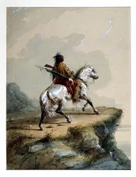 Crow Indian on the Lookout