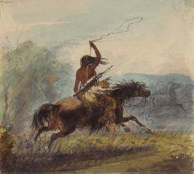 Shoshone Female Throwing the Lasso