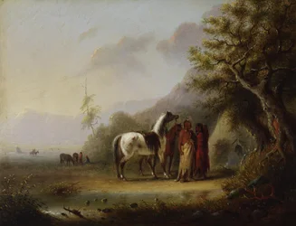 Sioux Indians in the Mountains