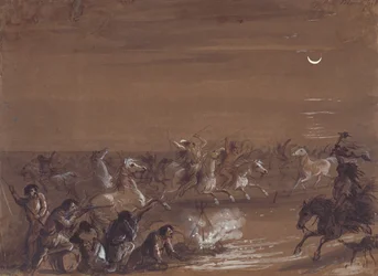 Stampede by the Blackfeet, c.1837