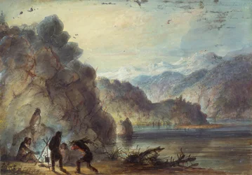 Trapper’s Encampment, Lake Scene, Wind River Mountains