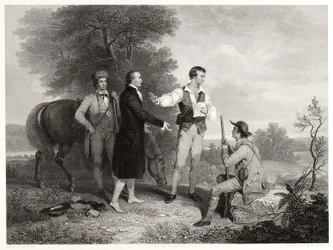 The Capture of Major Andre, after Asher B. Durand