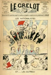 Illustration of Alfred Le Pepetit (1841-1909) for the Cover of Le Grelot