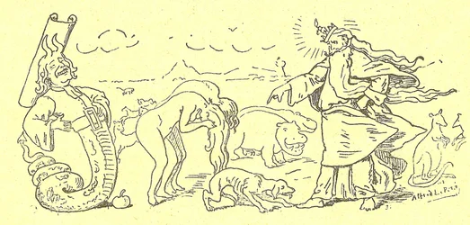 Illustration of Alfred Le Pete (1841-1909) in Gros-Jean and his cure