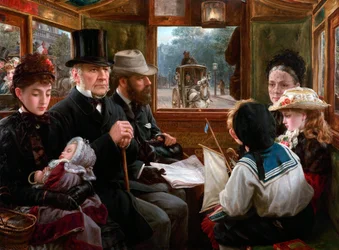 An Omnibus Ride to Piccadilly Circus Mr Gladstone Travelling with Ordinary Passengers