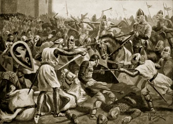 Robert Taken Prisoner at Tinchebral, 1106, Illustration from 