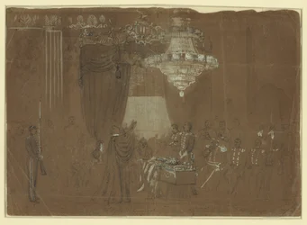 Funeral Service over Col. Ellsworth at the White House East Room