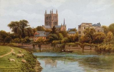 Hereford Cathedral, from the River