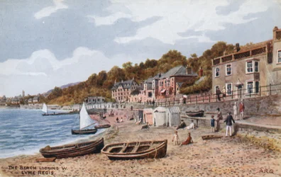 The Beach looking W, Lyme Regis