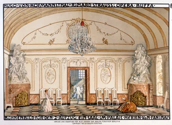 Richard Strauss: Der Rosenkavaliert (Le Chevalier à la rose) Scenographie de Roller. 2nd act