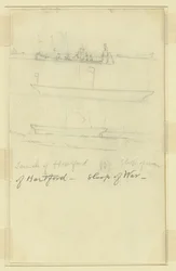 Launch of Hartford, Sloop of War