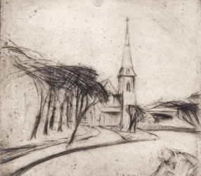 Road with Church