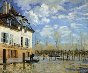 Boat in the Flood at Port-Marly