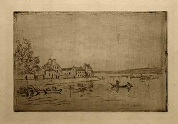 Banks of the Loing: The Six Moored Boats