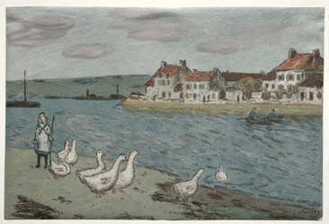 The River Bank or Geese