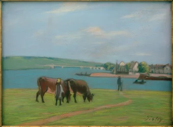 Cows on the Banks of the Seine at Saint-Mammès
