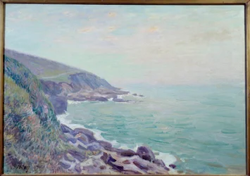 View of the Coasts of Wales in the Mist