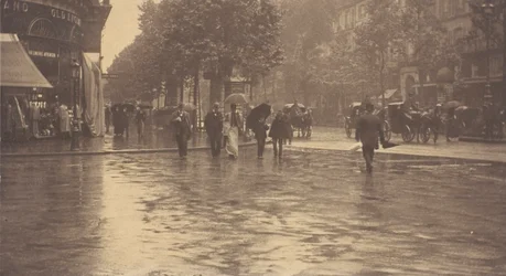 A Wet Day on the Boulevard, Paris