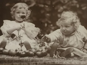 Nieces - Flora Holding Flower, and Hedwig