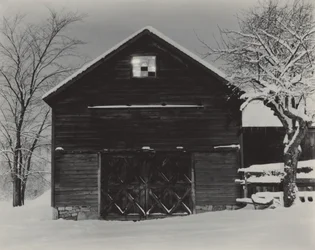 The Black Barn & White Snow
