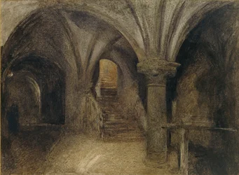 Mont St Michel, The Crypt of the Aquilon