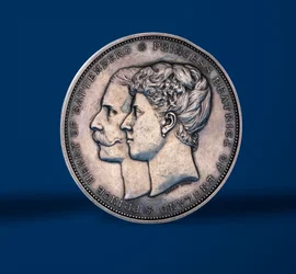 Medal commemorating the marriage of Princess Beatrice and Prince Henry of Battenberg, 1885 (obverse)