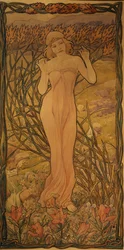 Woman playing the flute