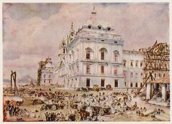 Construction of the Palace-Convent of Mafra, Portugal