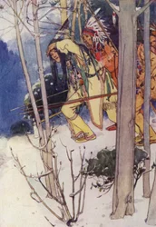 The Indians Crept Silently Up