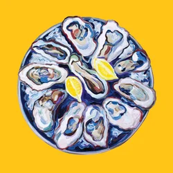 Vibrant Oysters and Lemon