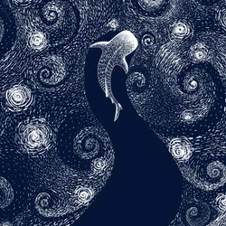 Whale Shark Starry Ocean