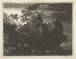 Large Rock Formation by River