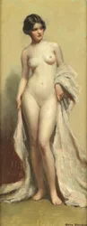 Standing Nude with Robe