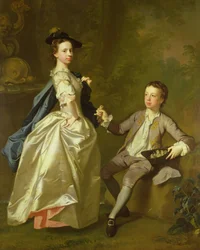 The Hon. Rachel Hamilton and Her Brother, the Hon. Charles Hamilton, 1740