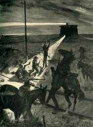 Defeat of a Night Attempt to Cross the Railway