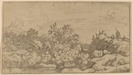 Goat Herd on a Hill