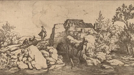Horseman on a Stone Bridge