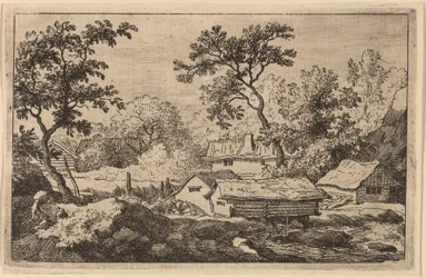 Mill Below a Waterfall