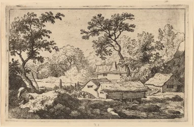 Mill below a Waterfall