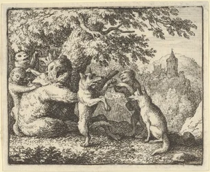 On Order of the Lion, a Piece of Skin is Taken from the Bear, A Piece of the Front Paws..., 1650-75