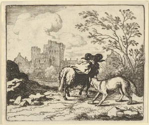 Renard Sends the Ram Back to the Lion with a Package Containing the Rabbit