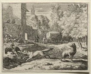 Reynard the Fox: Reynard Chasing Hens